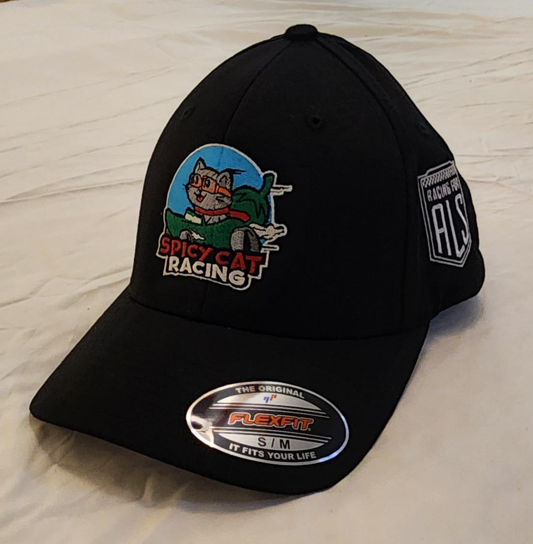 Spicy Cat Racing Embroidered Flex Fit hat - Spicy Cat Racing