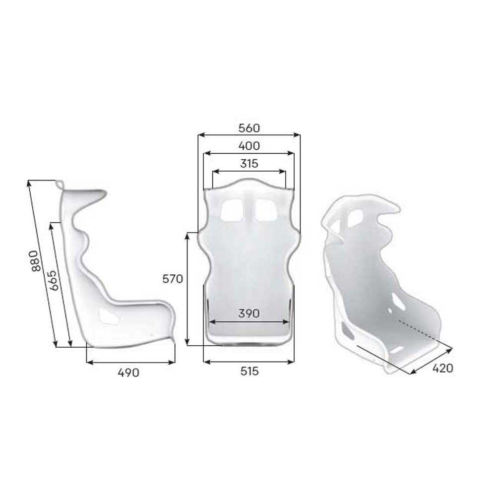 OMP HTE-R 400 Racing Seat - Spicy Cat Racing