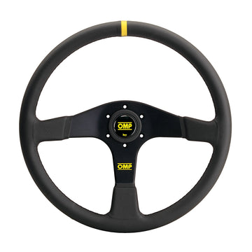 OMP Velocita 380 Steering Wheel – 380mm Flat Leather or Suede Racing Wheel