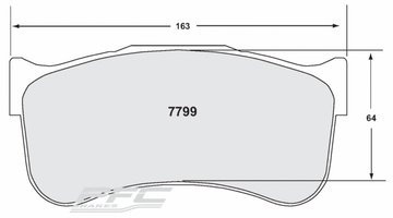Performance Friction PFC Brake Pads 7799.xx.xx.44 (Front)