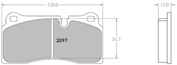 Performance Friction PFC Brake Pads 2097.332.17.44 (Rear)