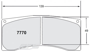 Performance Friction PFC Brake Pads 7770.XX.XX.44 (Rear)