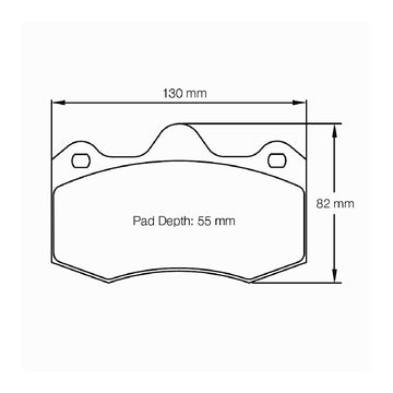 Pagid Racing Brake Pads No. 4345 (Rear)