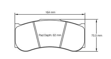 Pagid Racing Brake Pads No. 2019 (Front)