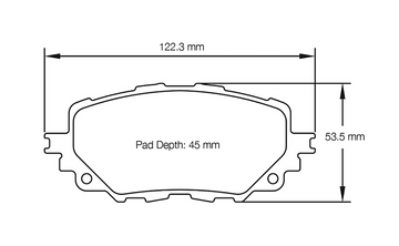 Pagid Racing Brake Pads No. 3830 USA (Front)
