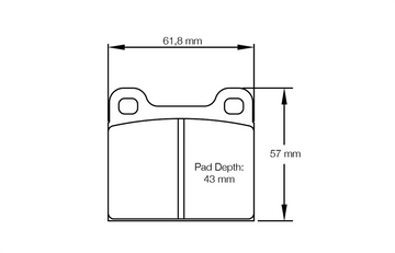 Pagid Racing Brake Pads No. 4304