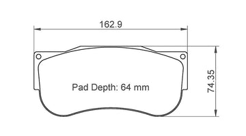 Pagid Racing Brake Pads No. 2564 (Front)