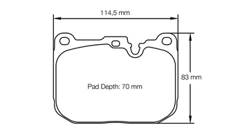 Pagid Racing Brake Pads No. 4931 (Front)