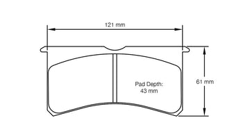 Pagid Racing Brake Pads No. 2205 USA
