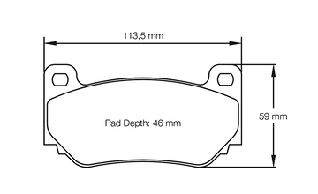 Pagid Racing Brake Pads No. 4349 (Front)