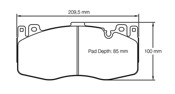Pagid Racing Brake Pads No. 4935 (Front)