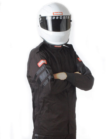 RACEQUIP Black Jacket Single Layr 3X-Large