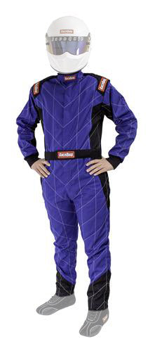 RACEQUIP Suit Chevron Blue X- Large SFI-1