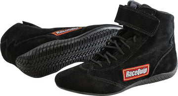 RACEQUIP Shoe Mid-Top Black Size 9  SFI