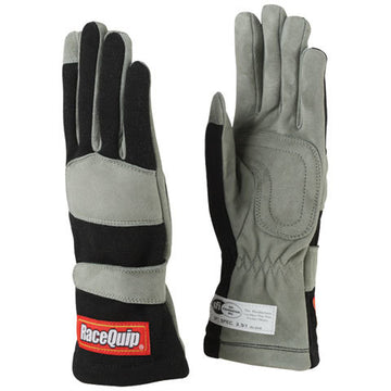 RACEQUIP Gloves Single Layer Medium Black SFI