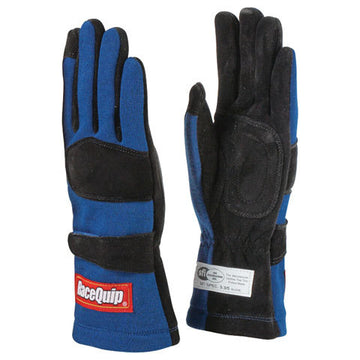 RACEQUIP Gloves Double Layer Medium Blue SFI