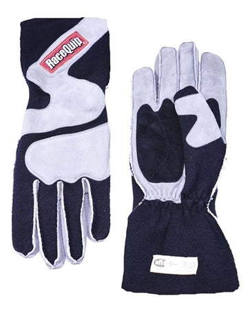 RACEQUIP Gloves Outseam Black/ Gray Small SFI-5