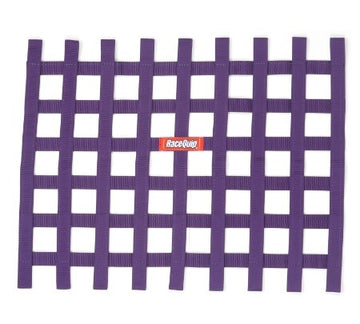 RACEQUIP Ribbon Window Net Purple Non-SFI 18in x 24in