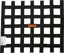 RACEQUIP Ribbon Net 18x21 SFI Black