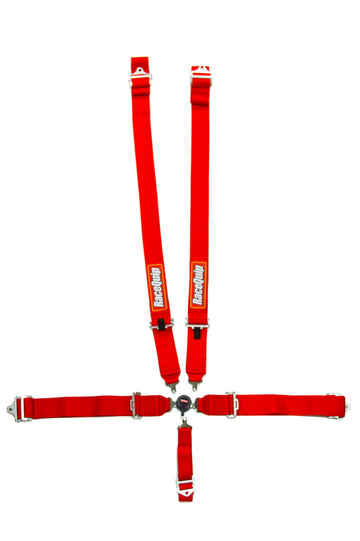 RACEQUIP 5pt Harness Camlock  SFI Sportsman Red