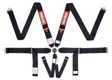 RACEQUIP 6pt Harness Camlock SFI P/U Sportsman Black