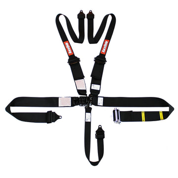 RACEQUIP 5pt Harness HNR Ratchet L&L Black