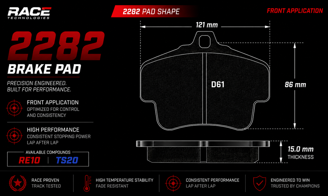 Race Technologies 2282 Brake Pad (Front)