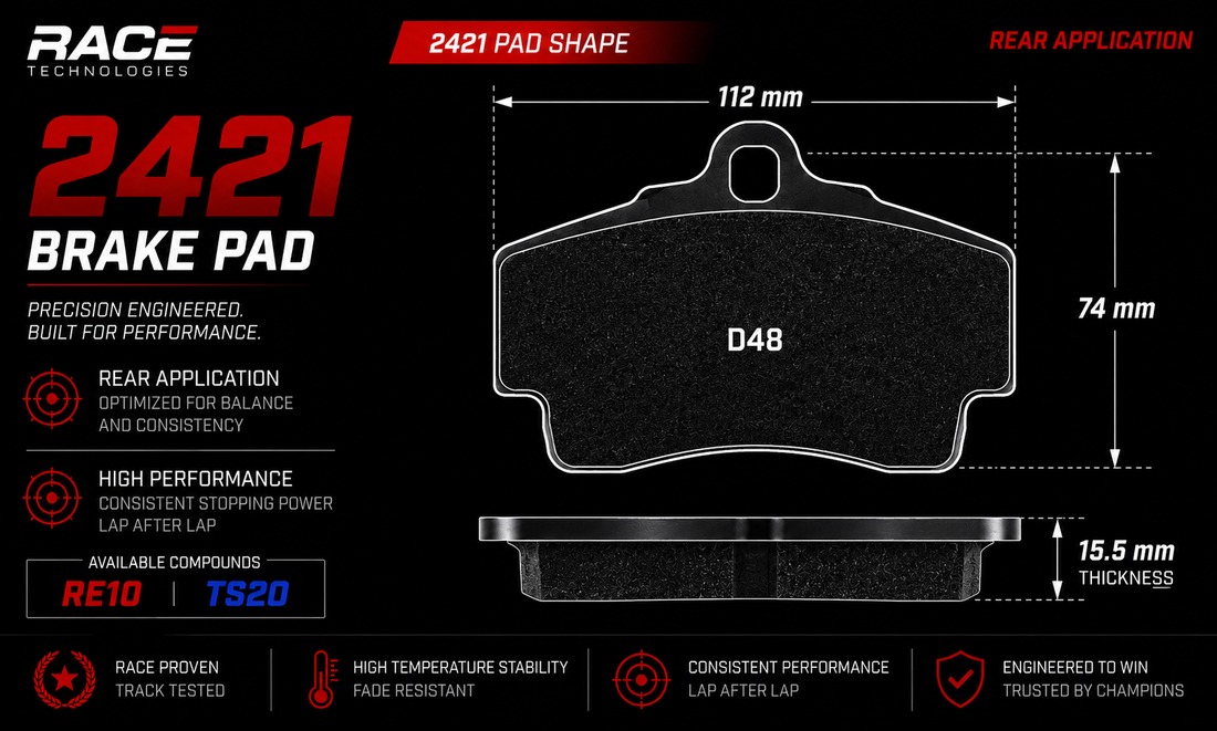 Race Technologies 2421 Brake Pad