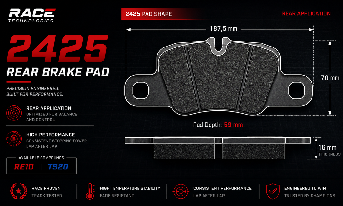 Race Technologies 2425 Brake Pad