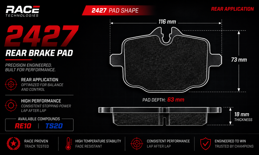 Race Technologies 2427 Brake Pad