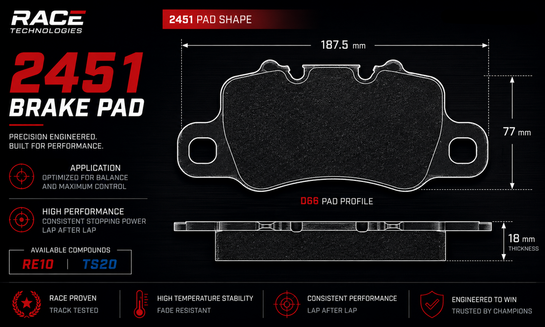 Race Technologies 2451 Brake Pad