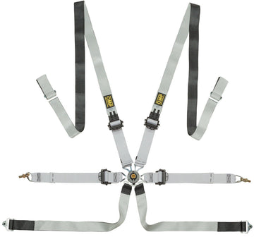 SAFETY HARNESS ONE-D 2" PULL DOWN BLACK/WHITE FIA 8853-2016