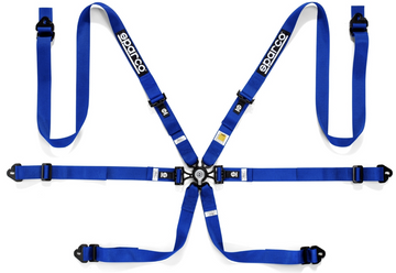 Sparco 6 Point Racing Harness | 2" Steel (Pull Down)