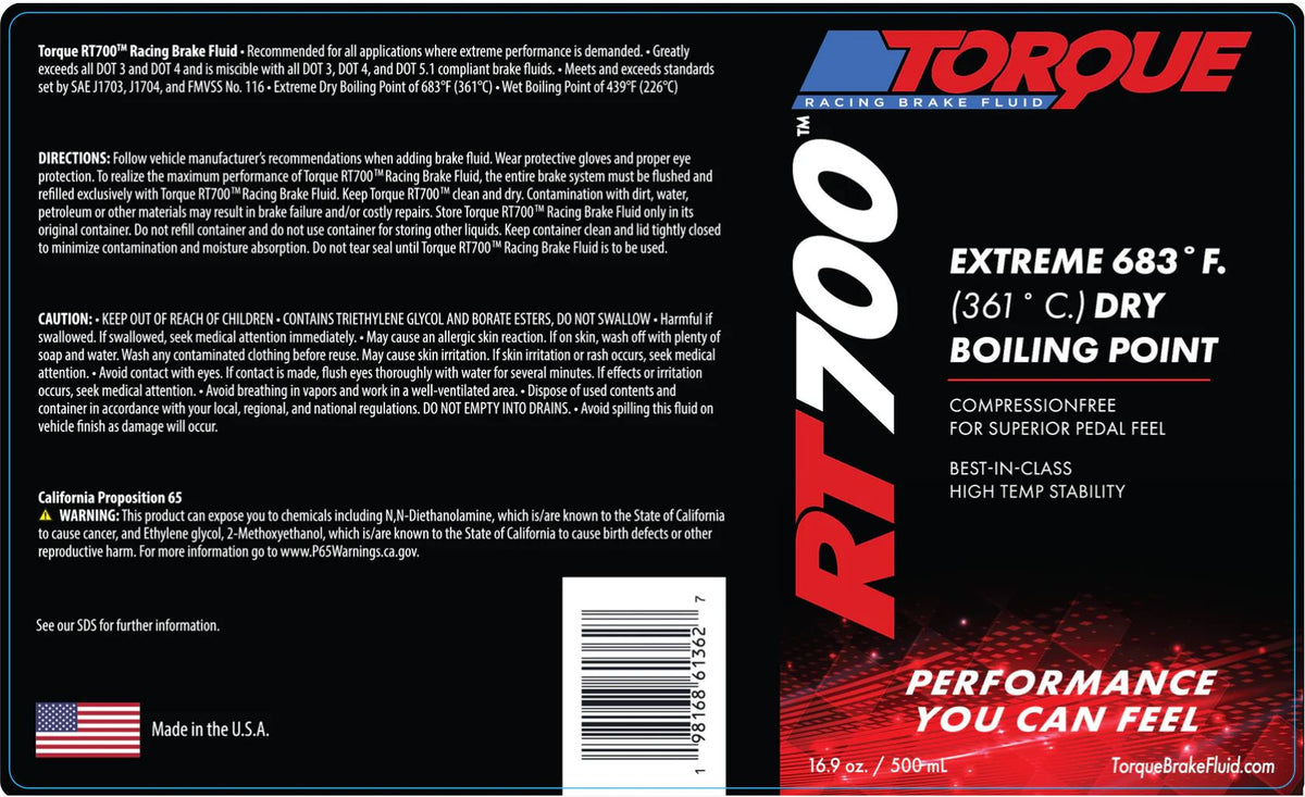 TORQUE RT700 RACING BRAKE FLUID