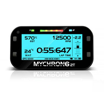AiM Sports MyChron6 2T Dual-Temp Karting Dash and Data Logger