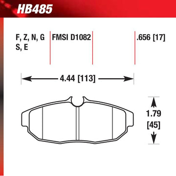 Hawk HB485Z.656 Performance Ceramic Street Pad