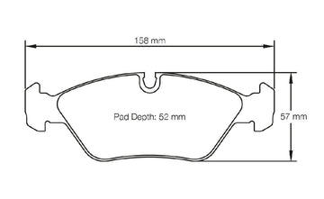 Pagid Racing Brake Pads No. 1144 (Front)