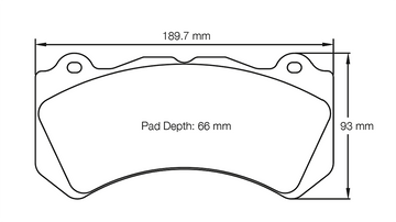 Pagid Racing Brake Pads 8081 (Front)