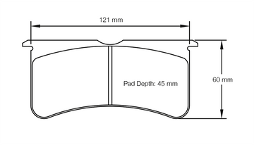 Pagid Racing Brake Pads No. 8195 | Wilwood/AP Racing/Stoptech Calipers