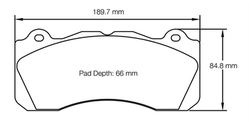 Pagid Racing Brake Pads No. 8203 (Front)