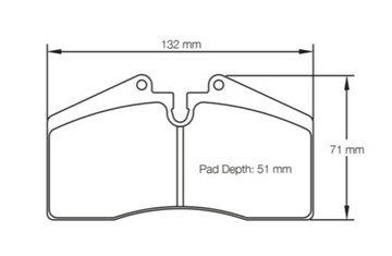 Pagid Racing Brake Pads No. 1204 (Front)