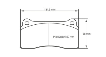 Pagid Racing Brake Pads No. 1287 (Rear)