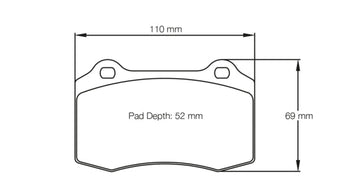 Pagid Racing Brake Pads No. 1408 (Rear)
