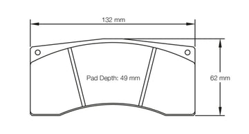 Pagid Racing Brake Pads No. 1674 (Rear)