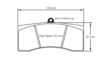 Pagid Racing Brake Pads No. 1896 (Front)