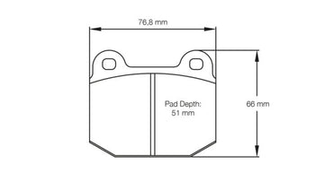 Pagid Racing Brake Pads No. 2593 (Front)