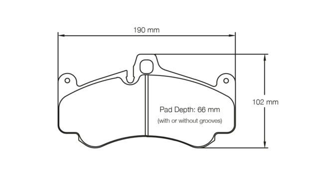 Pagid Racing Brake Pads No. 2707 (Front)