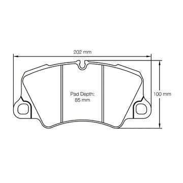 Pagid Racing Brake Pads No. 4580 (Front)