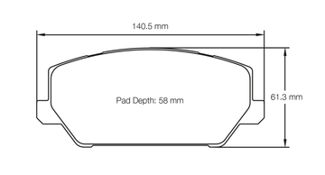 Pagid Racing Brake Pads No. 7034 (Front)