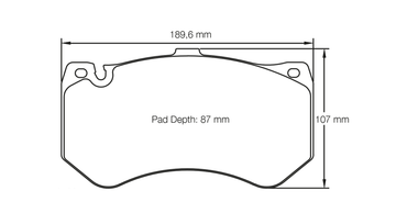 Pagid Racing Brake Pads No. 8088 (Front)